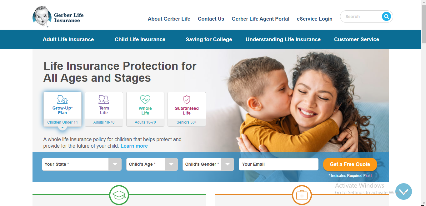 Gerber life insurance log in