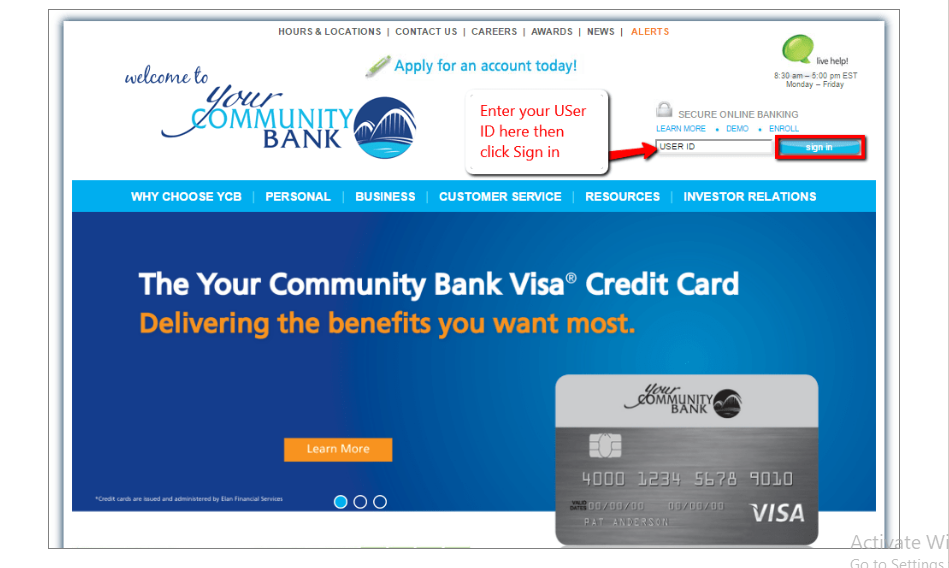 Your Community Bank Online Banking