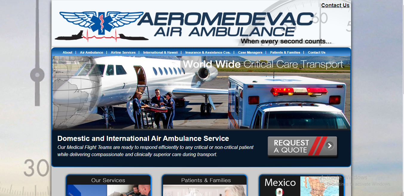 aeromedevac air ambulance