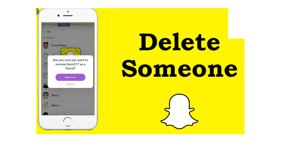 How to delete friends on Snapchat