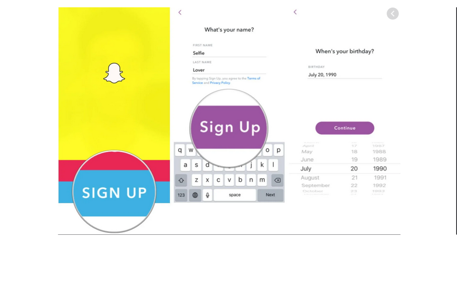 Snapchat Registration