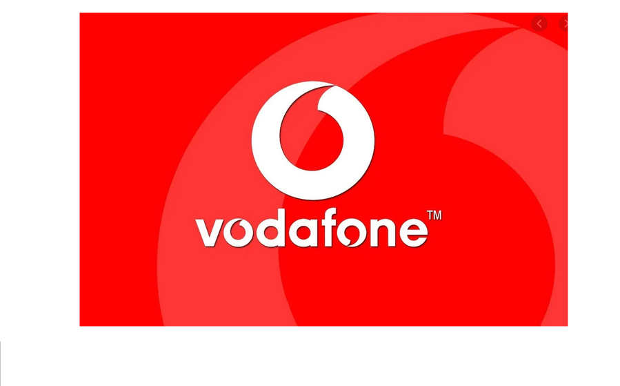My Vodafone account page