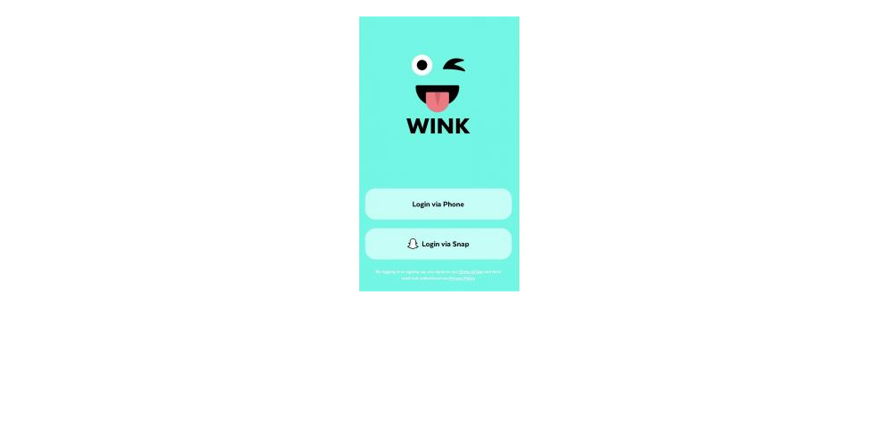 Wink Account Registration